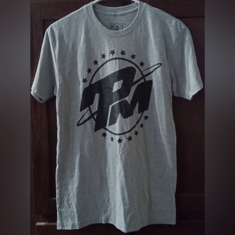 NPR, Planet Money Comic Logo, Gray, Unisex Small, National Public Radio, EUC